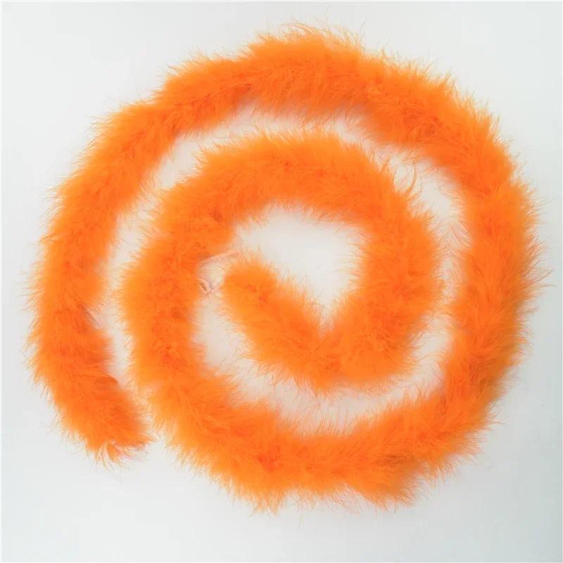 2Meters Black Fluffy Turkey Marabou Feather Boa 18-20g Shawl Wedding Skirt Fringe Trim Feathers On Tape for Clothes Decoration