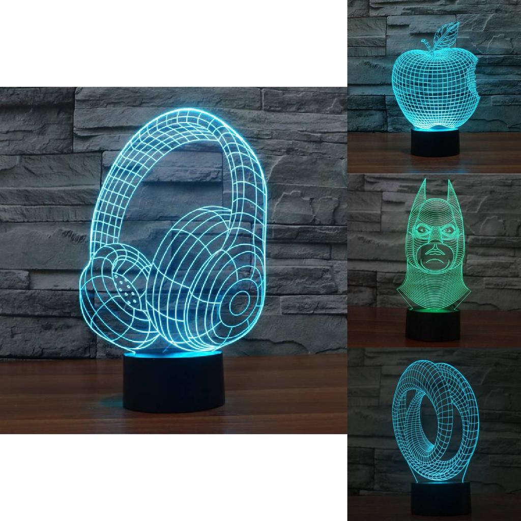 Super Mario 3d Night Light With Touch Control And Remote For Bedroom Decor
