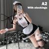 Cute Bow Lace Cosplay Maid Uniform Lingerie Sexy Underwear Sexy Erotic Lingerier