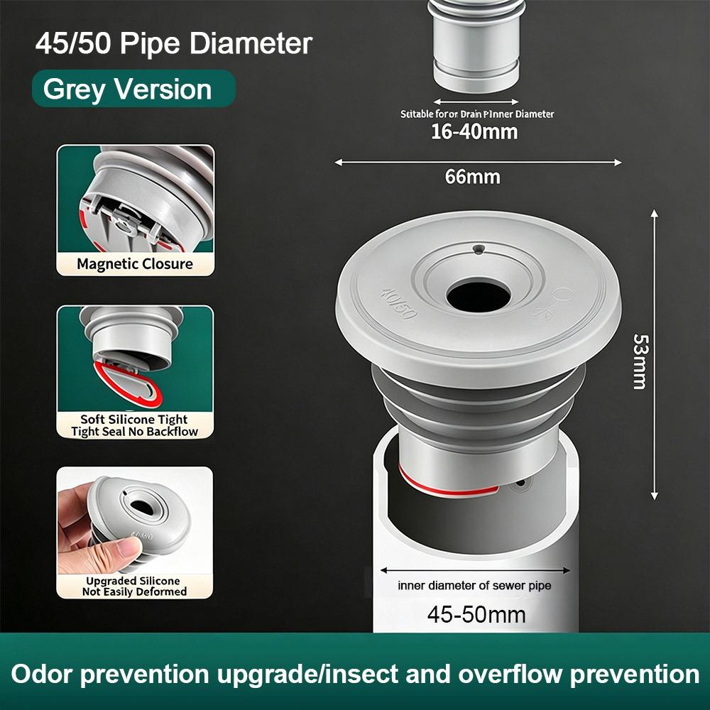 Silicone Water Drains Connector Anti-odor Leakage Protection Floor Drain Seal Ring Washing Machine Water Plug Kitchen Sink