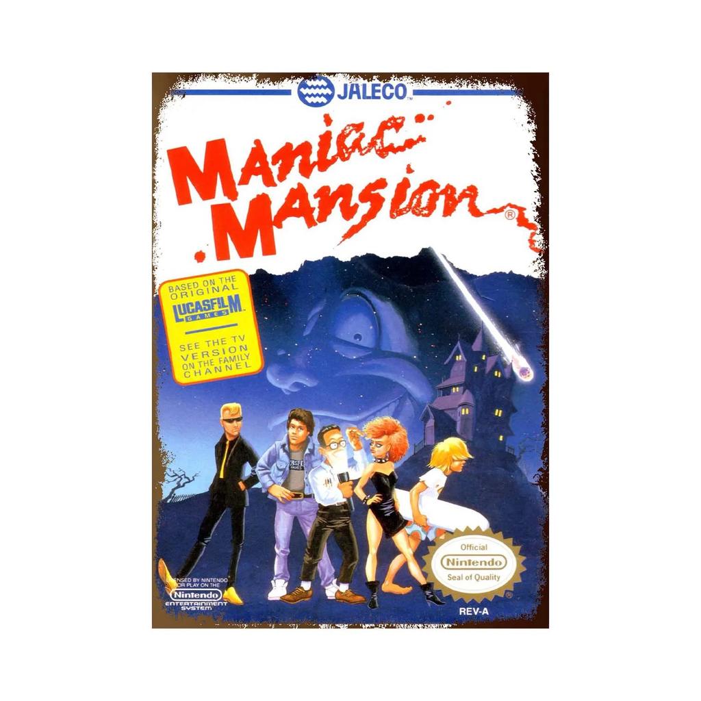 Cartoon Anime Signs Double Dragon Movie Poster Vintage Decoration Wall Metal Tin Sign Garage Tin Board Painting Art Plate Sig