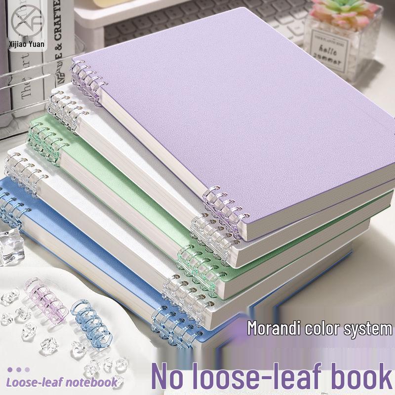Morandi Colors B5 Loose-Leaf Detachable Coil Planner - Comfortable Thickened Notebook