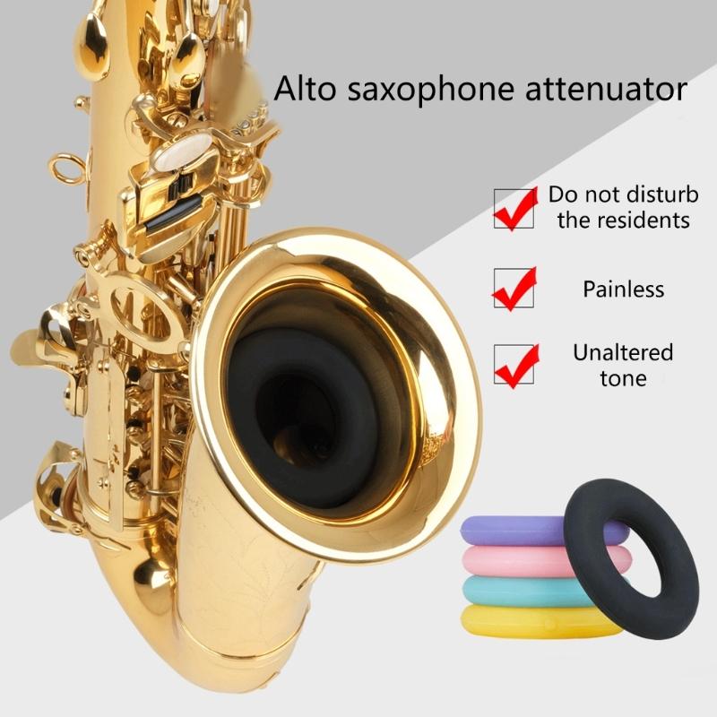 Tenors Sax Tone Filter Saxophone Rings Silencers Universal Soft Silicone Sax Damper Muffler Saxophone Accessories Durable