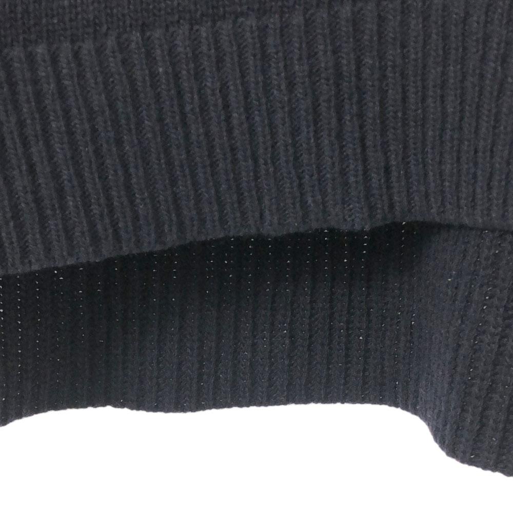 LACOSTE wool blend Long sleeve turtleneck sweater 36 Navy knit Women Used