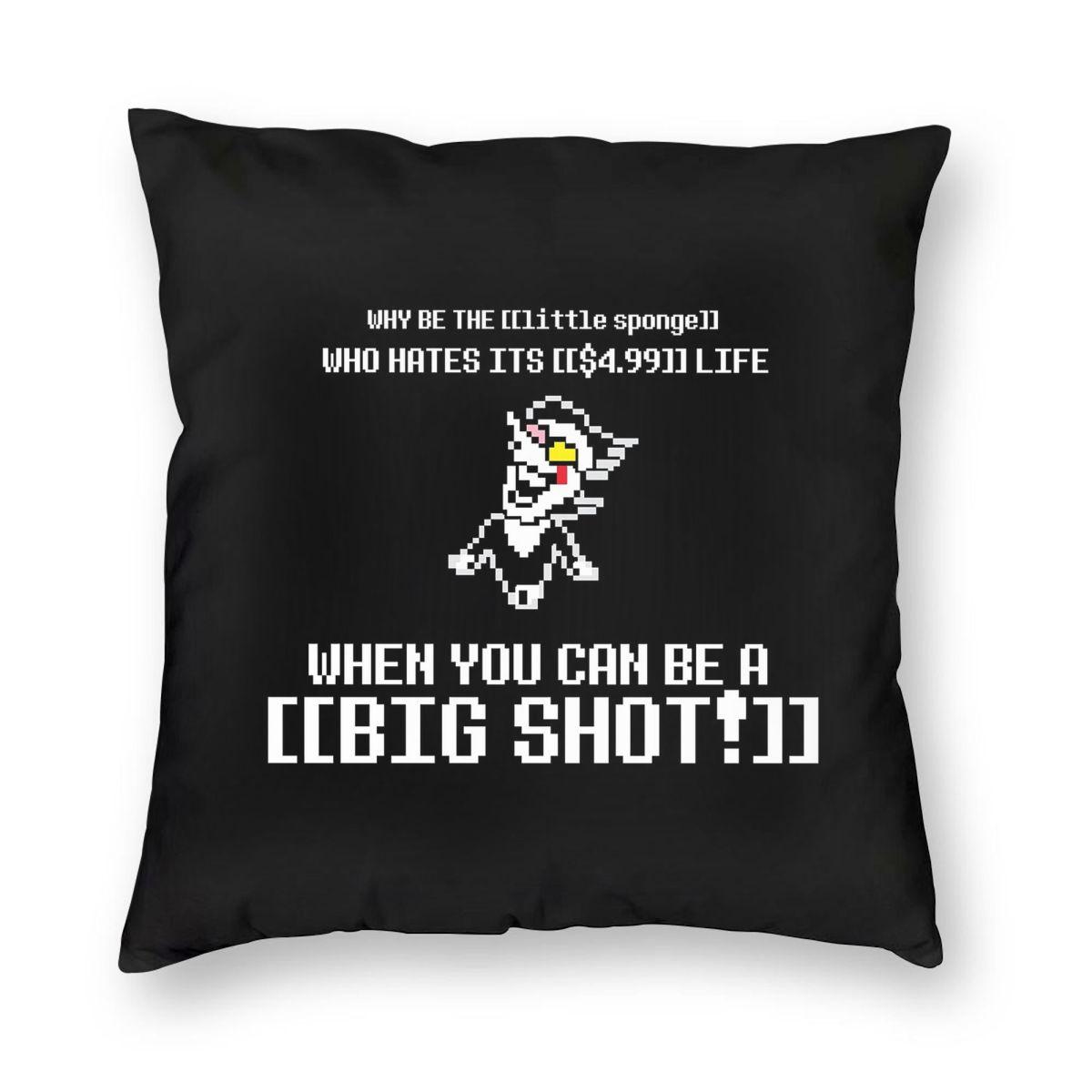 Spamton Deltarune Big Shot Квадратная Наволочка Чехол для Подушки Подушка Декоративная Подушка для Дома Спальни Автомобиля 12x12Inch
