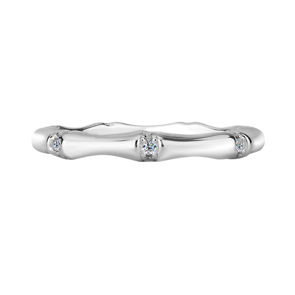 Luxury Bamboo Design Moissanite Ring S925 Sterling Silver Elegant Couple Rings for Wedding Engagement Minimalist Matching Rings