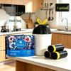 Thickened Handheld Large Black Drawstring Trash Bags for Kitchen and Dormitory, Tear-off Style