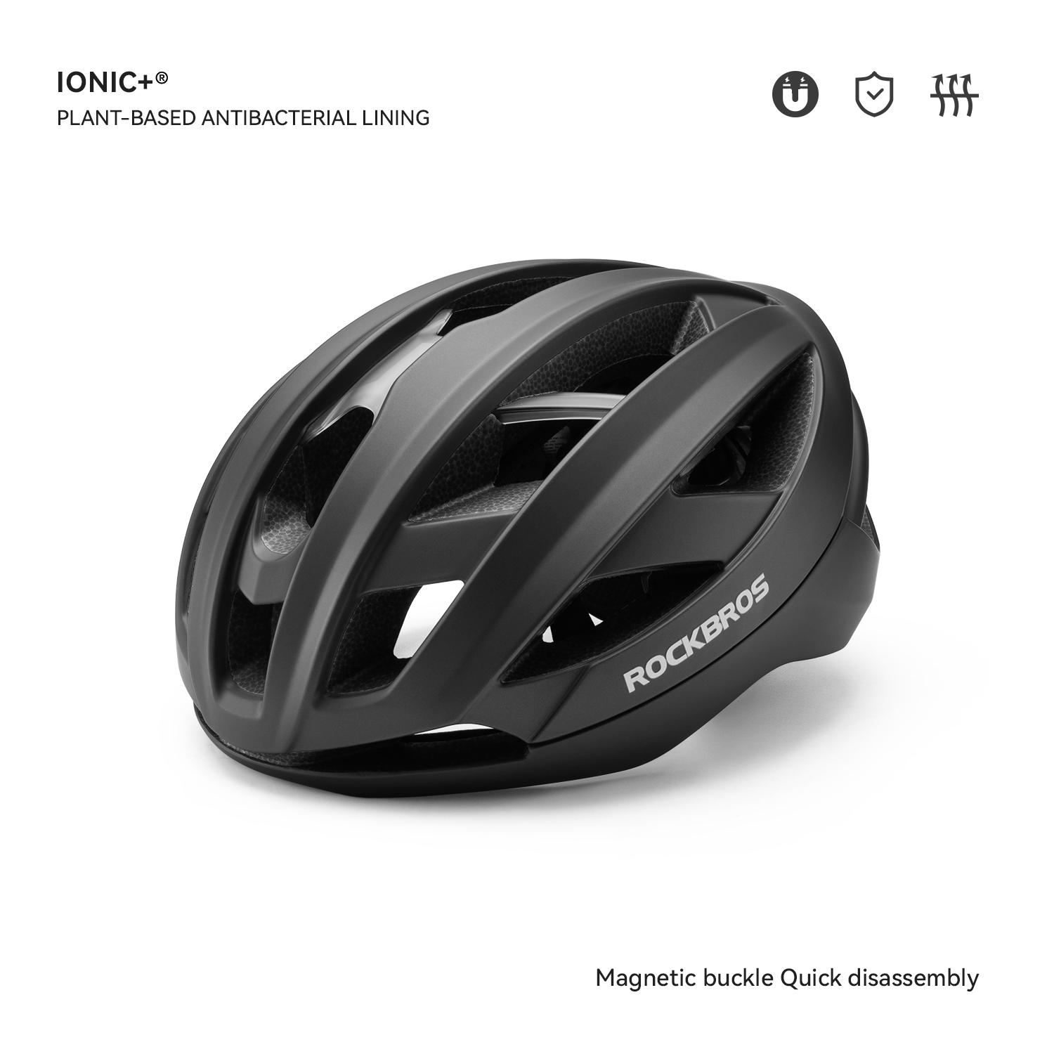 

ROCKBROS Cycling Helmet Ultra-light Adult Bicycle Safety Helmet MTB Road Bike Helmets Men Women Racing Comfortable Helmet L(58-62cm)