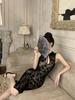 2024 Women's Slim Embroidered Cheongsam with Sexy Slit