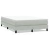 Łóżko Box Spring Bez Materaca Jasnoszary 140X220 Cm Aksamit