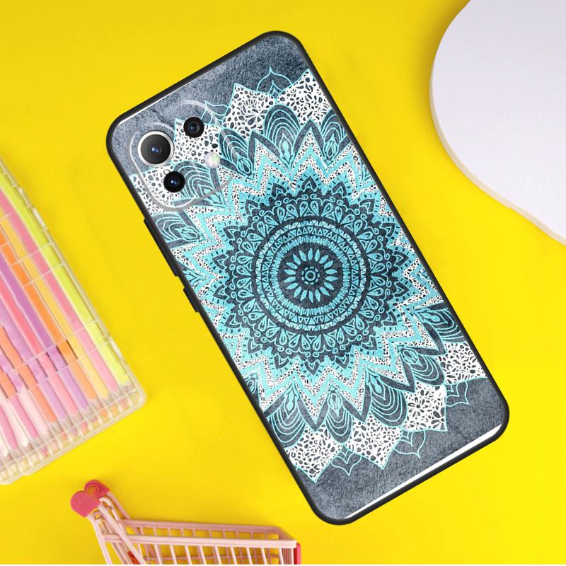 Mandala Flower Cover For Xiaomi 14 Ultra 13 11T 12T 13T 14T Pro POCO X7 X6 Pro X3 X5 F3 F5 M6 F6 Pro Case