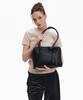 Bowtique Monica Italian Leather Shoulder Bag_Black
