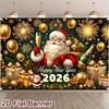 2026 Happy New Year Party Backdrop Banner Background New Year Celebrate Family Party Decoration Photo Background Decoration