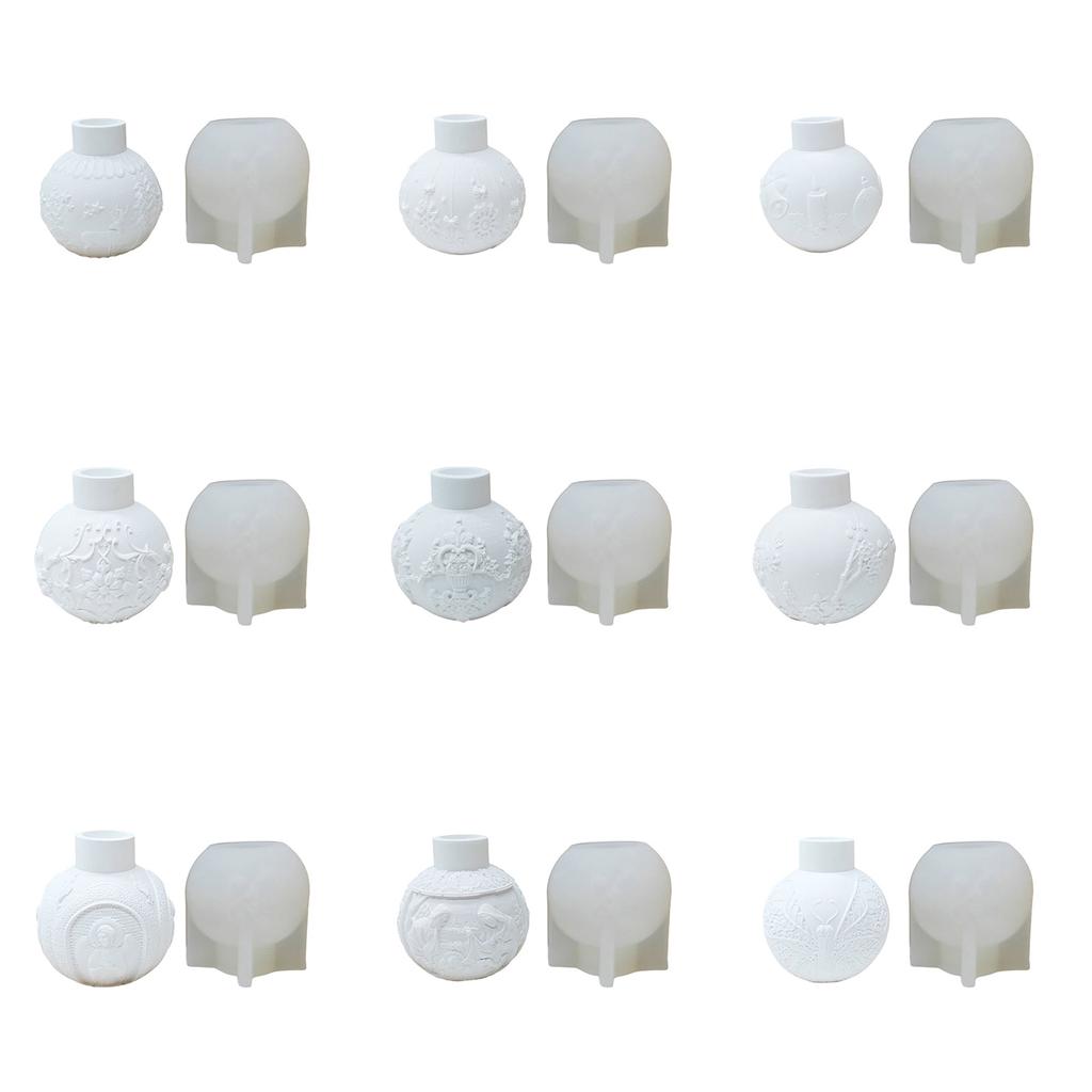 Modische, stabile Silikonform, tragbares Zubehör für kugelförmige Kerzenhalter, einfach zu verwenden, mehrere Größen, für den täglichen Gebrauch.