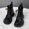 Herbst Winter Damen Motorradstiefel Beliebte Plüsch Warme High-Top Kurze Stiefel Outdoor Wasserdichte Plateau Stiefeletten Damenschuhe