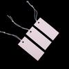 Pink Korean Style Jewelry Price Tags with String, Blank, 1.7x4.1cm, 1000-Pack