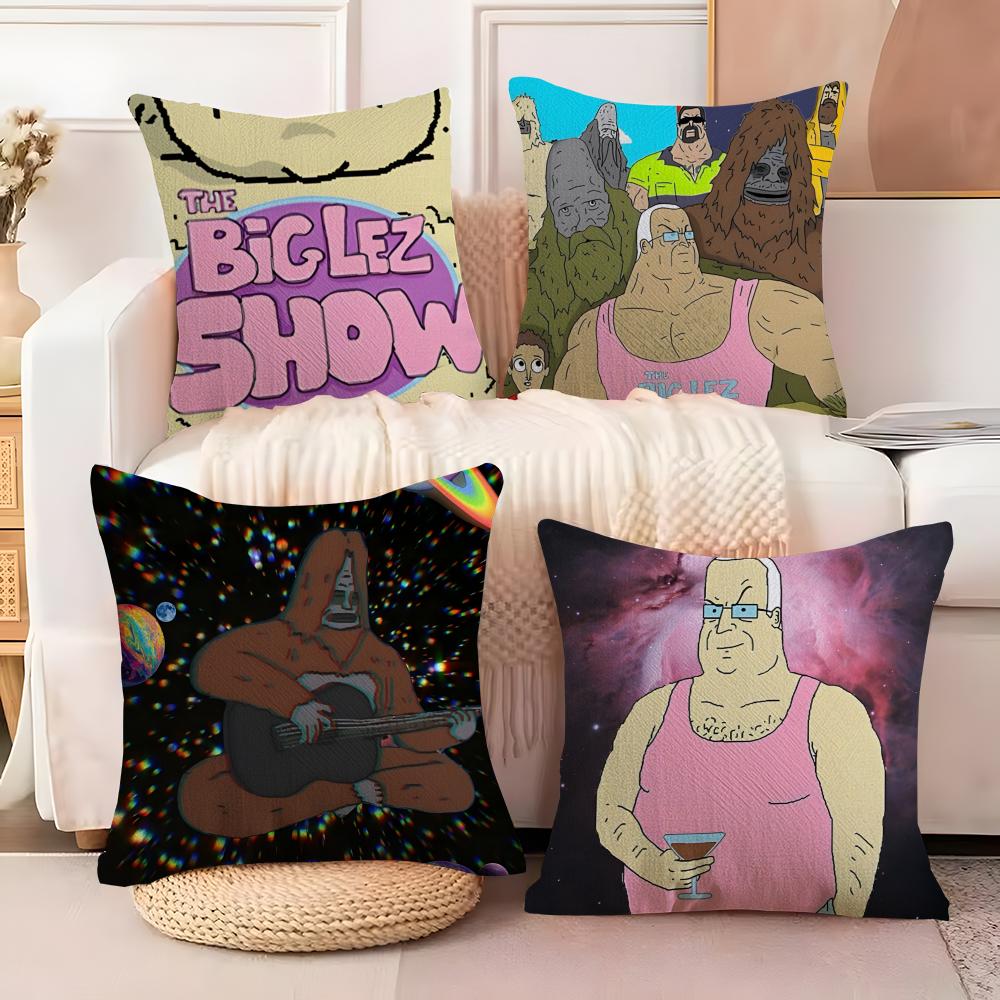 Web Series Cartoon T-The Big Lez Show 4 Pillow Case Linen Pillow Case Sofa Home Decor Cushion Cover Cushion Cove