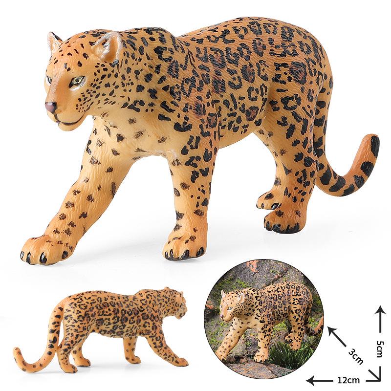Wild Animal Toy Model: Cheetah, Jaguar, African Leopard for Children's Learning