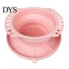 Silicone Painting Brush Rinser Paint Cleaner Cup, with Texture, Foldable Compact Art Washer for Cleaner, Watercolor And Makeup