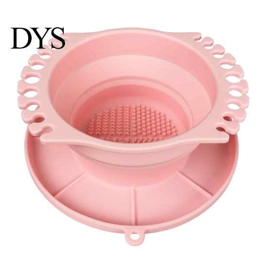 Silicone Painting Brush Rinser Paint Cleaner Cup, with Texture, Foldable Compact Art Washer for Cleaner, Watercolor And Makeup