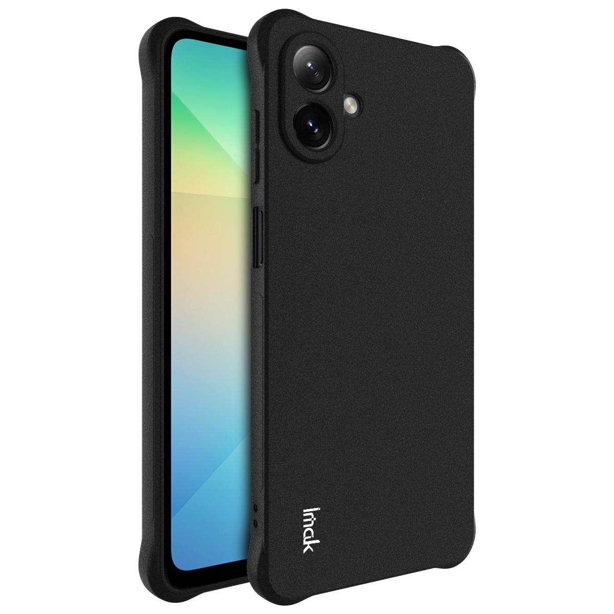

IMAK For Samsung Galaxy A07 Case TPU Phone Cover Airbag Shockproof Protection Matte Black