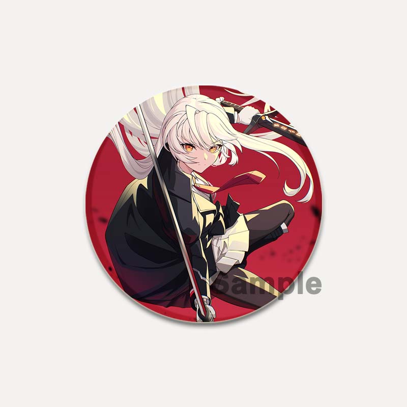 32/44/58mm Pop Anime Game Counter Side Brooches On Backpack Cartoon Figure Lapel Pins Alloy Round Cartoon Badge Gifts Jewelry Accessory