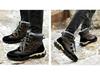 Men's High Top Waterproof Snow Boots with Thick Velvet Lining
