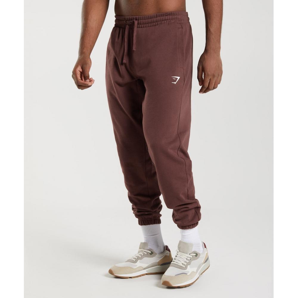 

GYMSHARK Essential Oversized-джоггеры вишнёво-коричневого цвета A2A7T NBCF XS