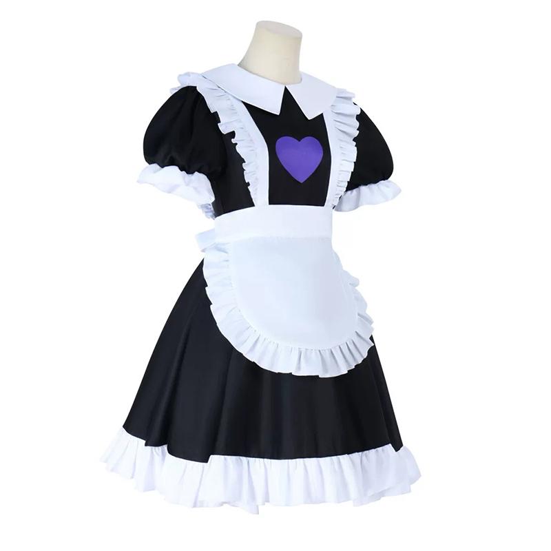 Anime Jax Maid Dress Cosplay Costume Maidservant Adult Uniform Amazing Digital Circus Role Play Halloween Party Outfit For Girls