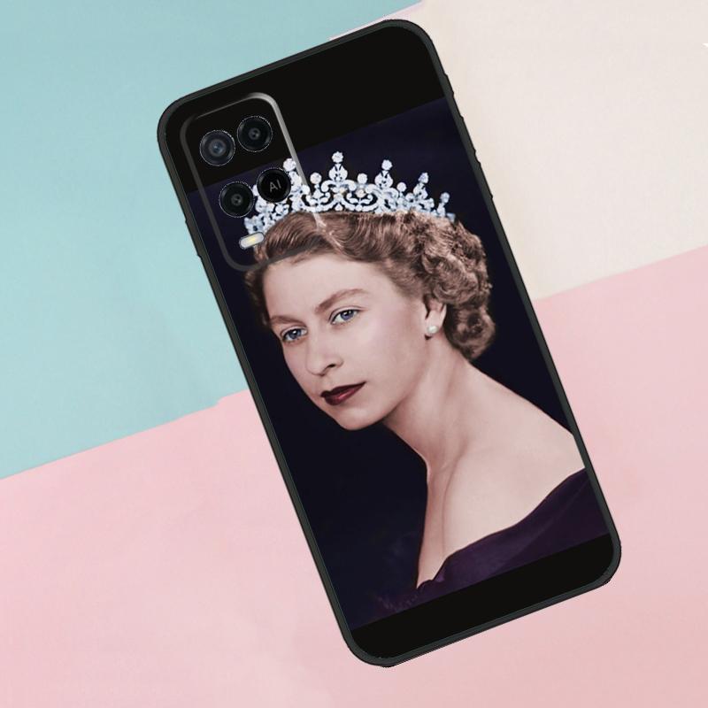 England Queen Elizabeth II For Oppo A16 A76 A96 A15 A80 A60 A40 A94 A54 A98 A78 A18 A38 A58 A17 A77 A74 A57S Phone Case