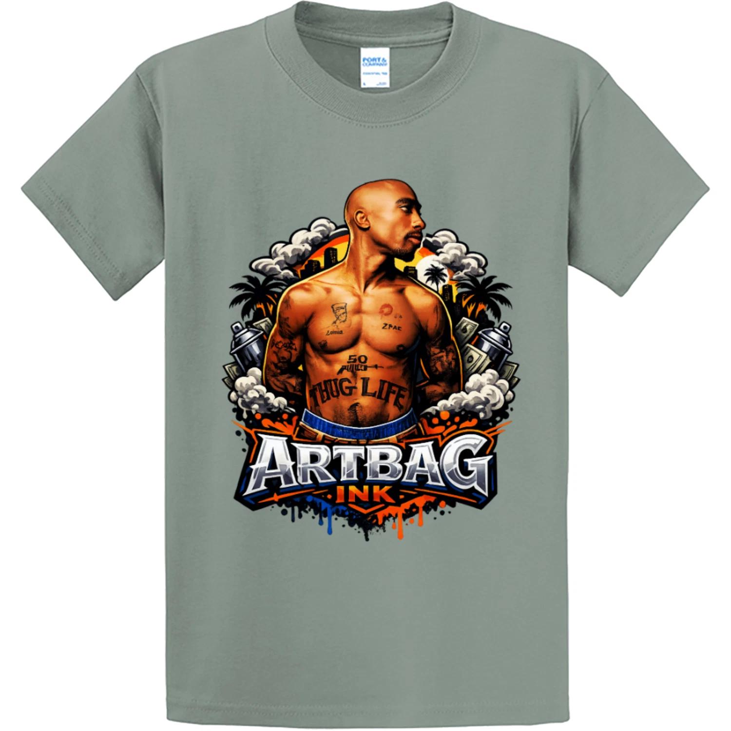 NEW Art Society x Artbag Ink THE BIRD GRAFF STONE BLUE Tee Shirt SMALL-4XLARGE S