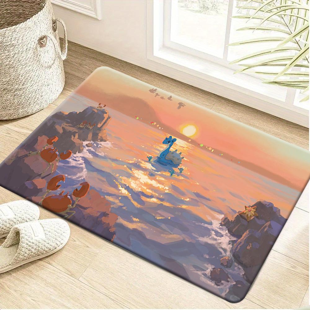 Pokemon Lucario & Sylveon Print Non-Slip Floor Mat Doormat