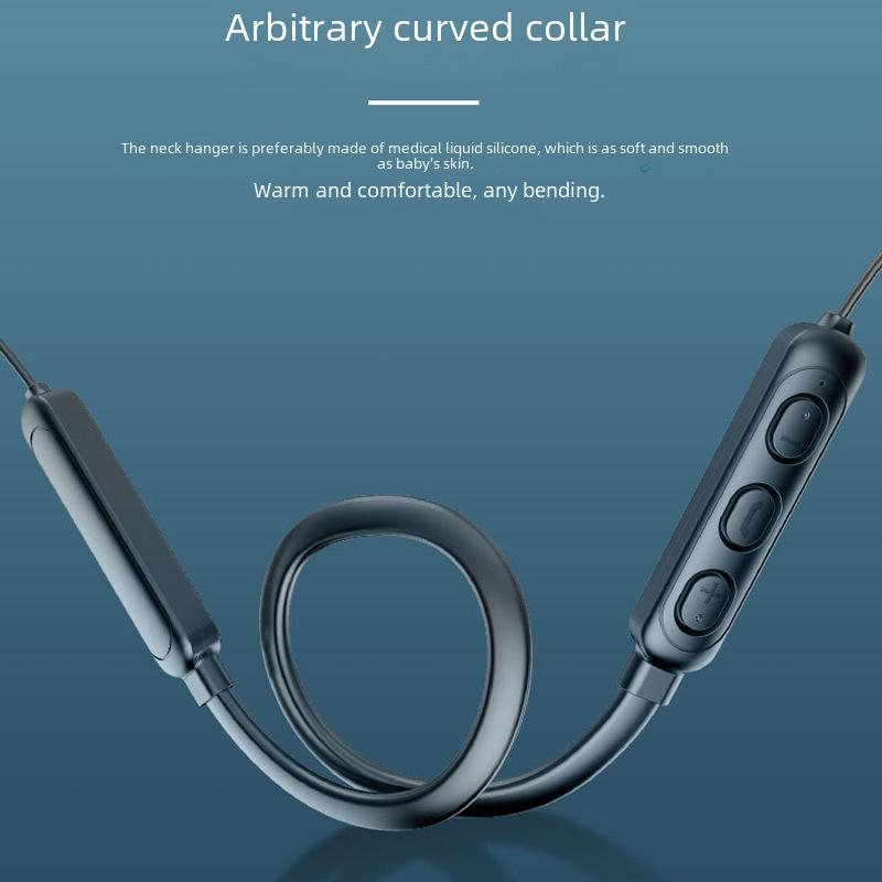 New Wireless Bluetooth 5.0 Sports Neckband Headset with Stereo Sound and Noise Reduction.