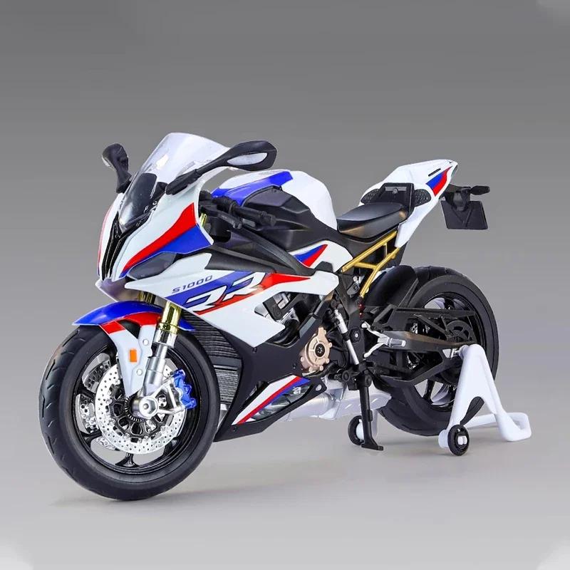 

1:9 Scale BMW S1000 Off Road Autocycle Sound & Light Toys Car For Kids Alloy Diecast Motorcycle Model Collection Toy Vehicle