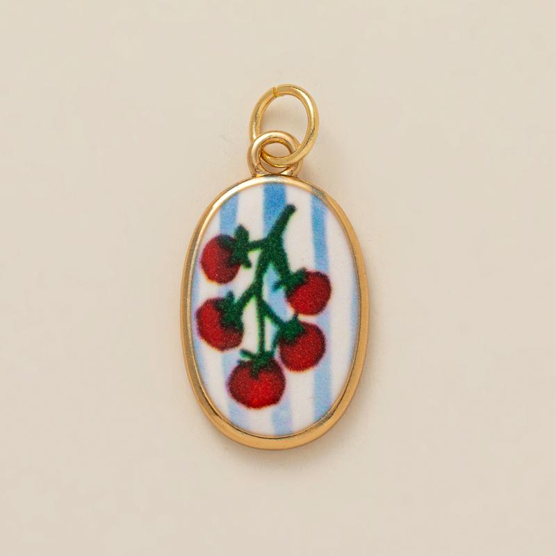 Colorful Dopamine Pendant With Oil Droplets Cute Strawberry Crab Heart Shell Pattern Diy Pendant Charms For Jewelry Making