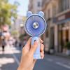 Portable Rechargeable Desktop Fan with Cartoon Ear Design USB Mini Handheld Fan for Personal Cooling Indoor Outdoor Use