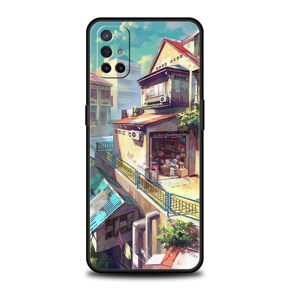 Phone Case For OnePlus 11 10 9 Pro 9T 12R 10R 9R 9RT 10T 8T 8 7 6T 7T Nord 2T CE 2 5G N200 N10 N100 Cover Japan Anime Landscape