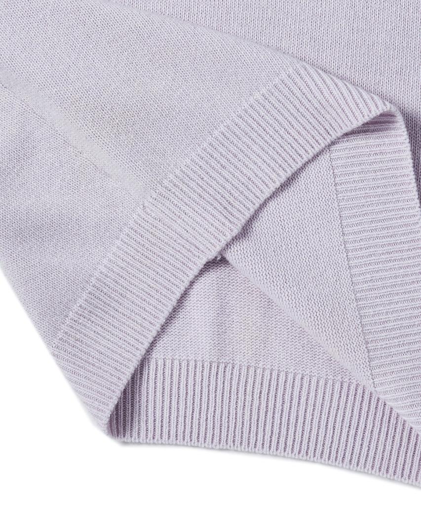 BEYOND CLOSET [Collection Line] Modular Collar Wool Knit Lavender