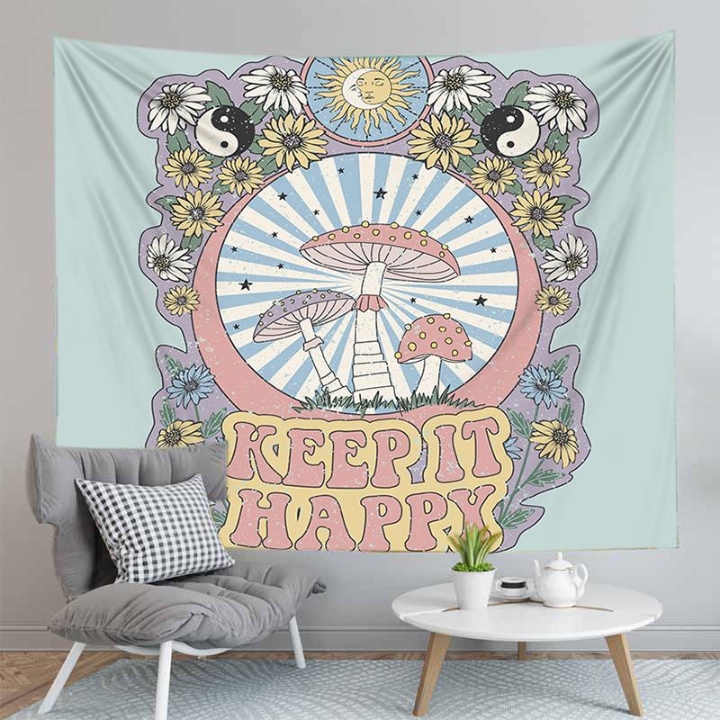Tapestry Fashion Living Room Home Decoration Wall Hanging Room Bedroom Psychedelic Hanging Cloth Background Wall Cloth Tapestry