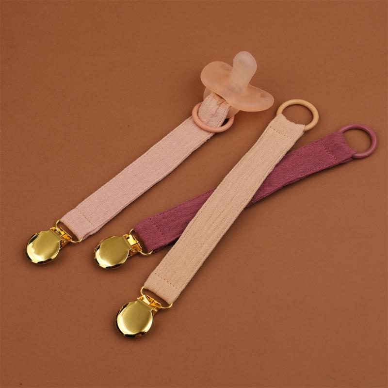 Ser of 5Pcs Pacifier Clip Chain for Baby Soft and Safe Infant Toddler Soother Holder Rope Prevent Loss and Contamination