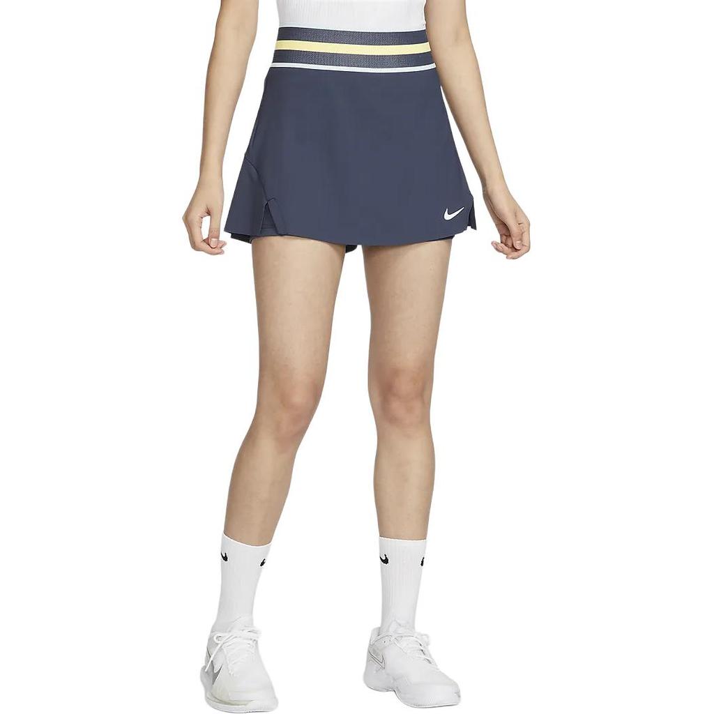 Nike Court Slam Dri-FIT Elastic Sports Comfortable Breathable Quick-Dry Tennis Skirt Women Skirts Lightning-Blue White FD5644437