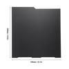 Flexible Build Plate Texture PEI Smooth PET Carbon Fiber Double Side Print Bed 256x268mm 3D Printing Platform for Kobra 3