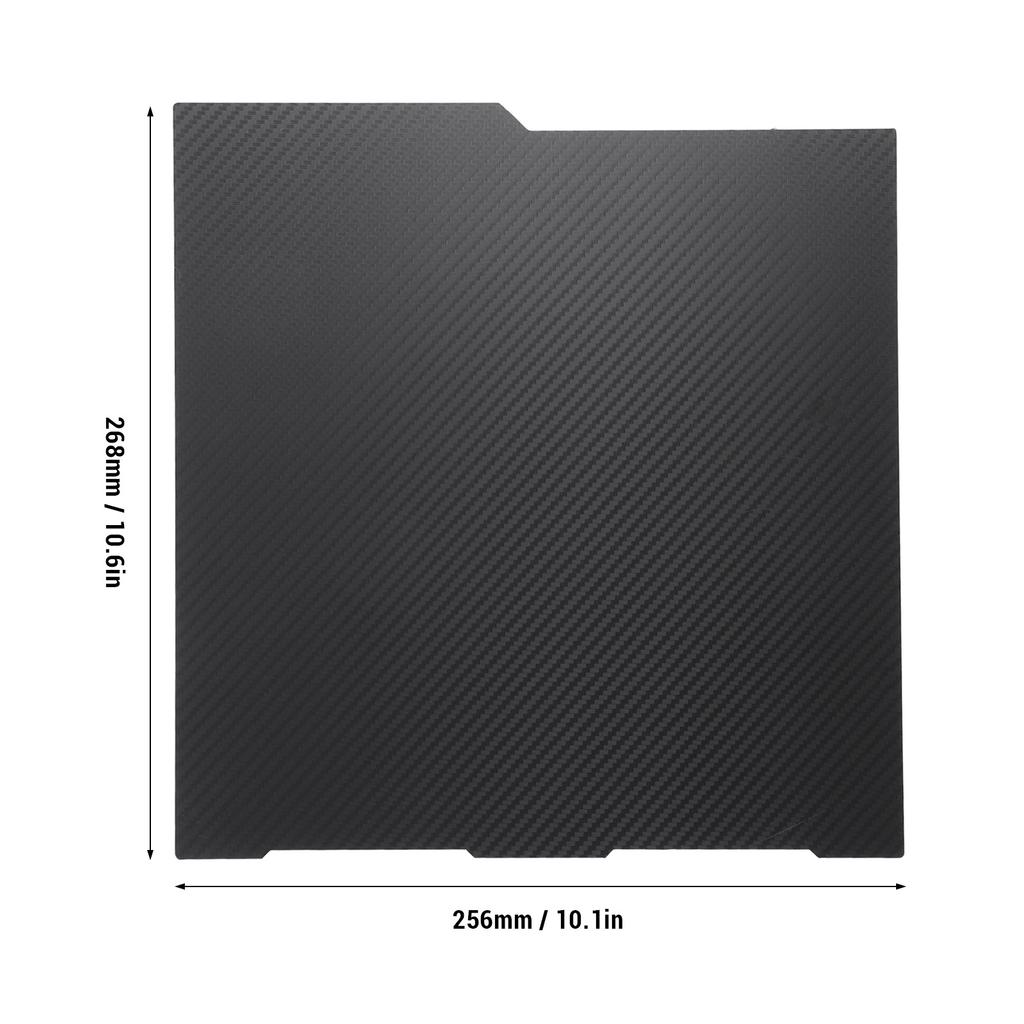 Flexible Build Plate Texture PEI Smooth PET Carbon Fiber Double Side Print Bed 256x268mm 3D Printing Platform for Kobra 3