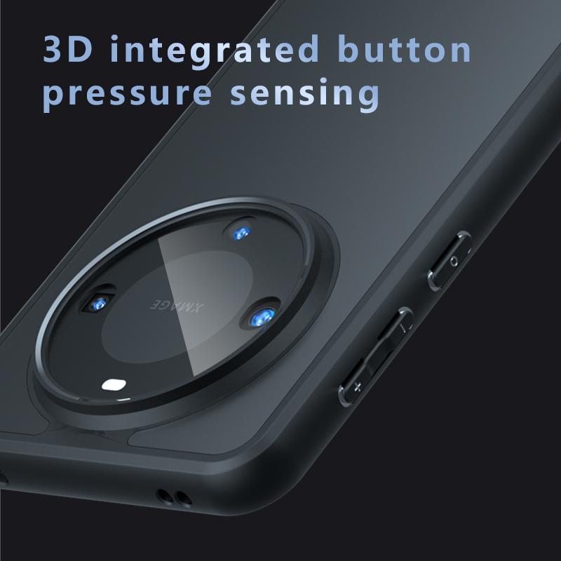 For Huawei Mate 60 50 50E 40 40E Pro Plus Matte Anti Fingerprint Transparent Shockproof TPU Case Anti-drop Non Yellowing Back Cover Protector Shell