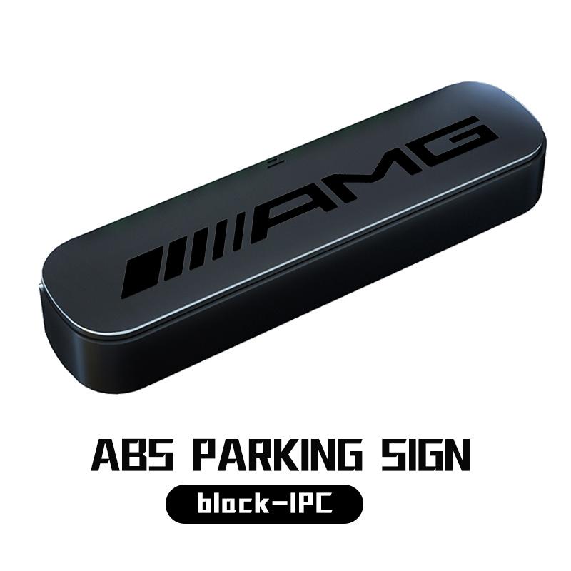 

For AMG Car Styling Temporary Parking Card Plate Telephone Number Card Auto Accessories Mercedes Benz B-CLASS C-CLASS GLC GLE
