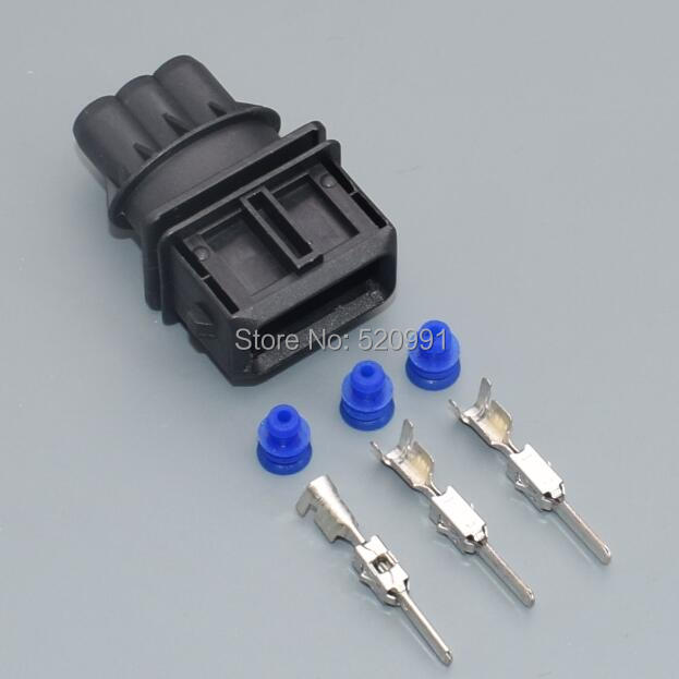 shhworldsea 1set 3 Pin 282191-1 / 282729-1 1-962581-1 3.5 Car Power Timer JPT Wire Connector Camshaft Position Plug Throttle 1set male