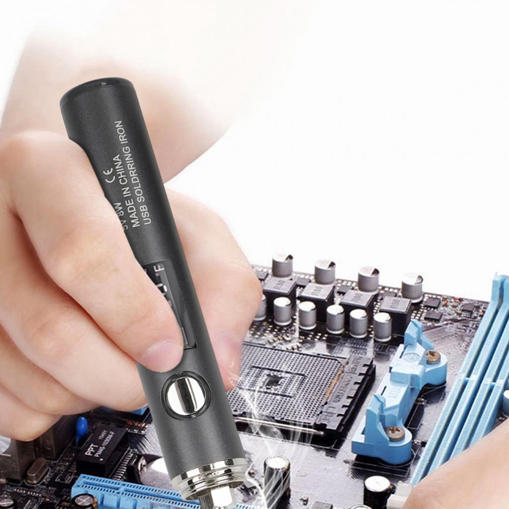 Cordless Soldering Iron USB Powered Soldering Kit Digital Display Soldering Iron
