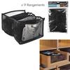 Drawer Organizer For Clothes, Black, Plastic, 9 Kmór