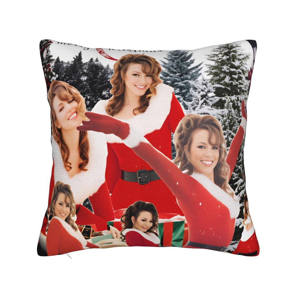 Mariah Carey Christmas Pillow Case  Soft Pillow Cover Morden Pillowcases For Living Room Chair