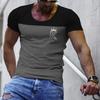 Summer Men's Ethnic Style Digital Printed Pattern Round Neck T-shirt, Casual and Comfortable T-shirt as a Gift, Outdoor Clothing